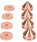 Plans de Pieds d'isolement de Haut-parleurs Améliorés - Rose Gold Aluminium ALLIAG ABPRESSABLE AMPS AMPS SUBWOOFER SPIKE MAT pour l'excellence Audiophile (or rose)