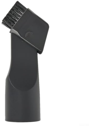 Aspiradora de 35 mm de diámetro interior 2 en 1, cabezal de cepillo plano, accesorio de succión para limpiar teclados, estanterías, aire acondicionado, coches, escritorios, sofás, color negro