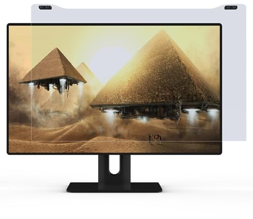 Aumotop Blaulichtfilter, Kratzfester Acryl-Computer-Displayschutz, 20–31 Zoll Augenschutzfolie für Gamer (28 Zoll 635 x 370 mm)