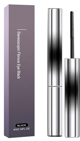 Iron Eye Mascara Facelove, Faccelove's Ironeye Mascara mit Metallbürste, Wimperntusche Metallbürste Wasserfest, Mascara für ältere Frauen, Iron Wand Tubing Mascara, Wimperntusche, Schwarz, 1 Pc