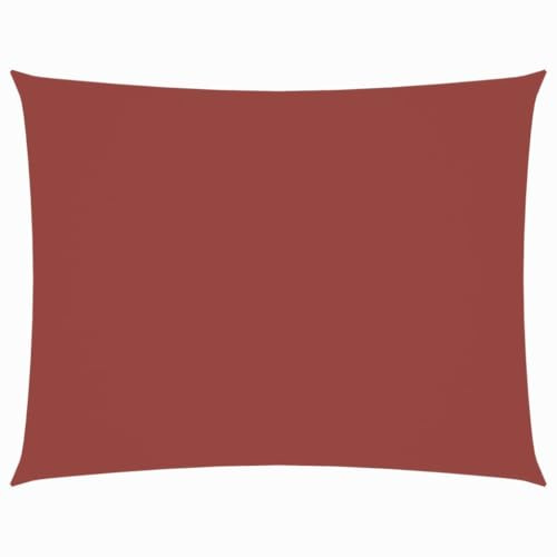 Xhnifbn 2x4 m Terrakotta Sonnensegel aus PU-Oxford, UV-regenresistent, Edelstahl-Seilspanntechnik für Balkon, Garten, Pergola, Terrasse, Wohnwagen