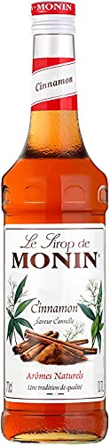 Monin Coffee Syrup in Cinnamon 70cl Glass Bottle & 70cl Pump Set