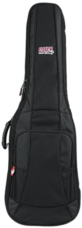 Gator Cases 4G Series Gig Bag For Electric Guitars with Adjustable Backpack Straps; Fits Jazzmaster Style Guitars (GB-4G-JMASTER) , Black