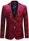 Allthemen Abito da Uomo Casual in Velluto di Lusso da Uomo Slim Fit Floral Prints Stylish Blazer Coats Chic Jackets