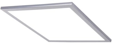 Lindby LED Deckenleuchte (LED Panel) Livel dimmbar mit Leselampe (Modern) in Alu (1 flammig,) - Lampe Deckenlampe Küchenleuchte