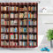 LB Bibliothek Bücherregal Duschvorhang Studie Bücherregal mit Bücher Curtians für Badezimmer Wohnaccessoires Set mit 12 Haken wasserdichte Anti-Schimmel Polyestergewebe 150x180CM