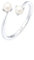 Elli Ring Damen Süßwasserperle Verstellbar One Size in 925 Sterling Silber