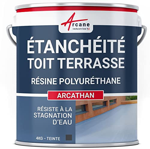 Dachterrassenabdichtung - Farbige Polyurethanharz: ARCATHAN Schiefer - 4 kg