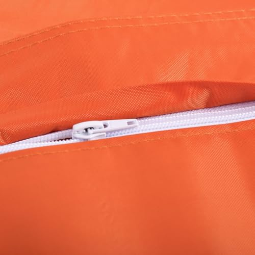 LIVEDECO - Housse Vide Pouf Géant XL Intérieur et Extérieur Orange Classic BiG52