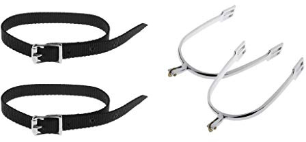 SM SunniMix Espuelas Y Correa para para Hombres, Suministros para Equipos Ecuestres, Aleación De Zinc, Duradero, Ligero