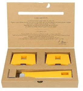 Cristel SPPLMAJ - Juego de 1 asa y 2 asas extraíbles, color amarillo