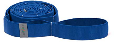 FLEXVIT Multi Power (Blau) - Sehr Starkes Widerstandsband mit eingenähten Schlaufen für vielseitige Übungen, Robustes und hautfreundliches Material, ideal für Fortgeschrittene und Krafttraining