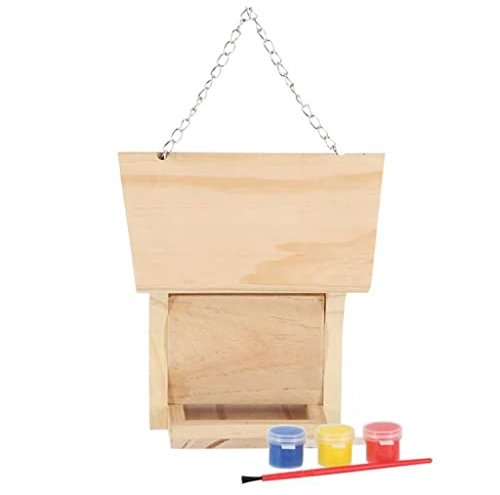 Esschert Design DIY Vogelfutterhaus mit Farbe