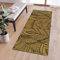 QQrunner Küchenteppich Läufer Flur rutschfest 70x150cm Vintage Gold Teppich Läufer Flur Waschbar Meterware Lang Teppichläufer Schlafzimmer Korridor, Anpassbare Größe, 40-120cm Breit