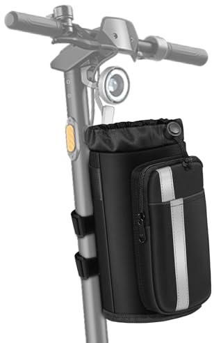 FINPAC Cup Holder for Bike (Black) | Bike Water Bottle Cages for Stroller Walker Golf Cart Rollator and Scooter, Outdoor, Biking, Black