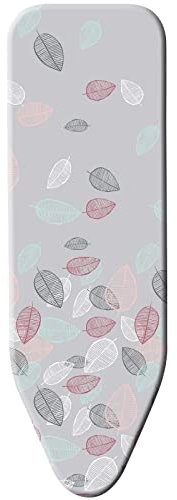 Minky Copriasse da stiro, extra largo, elasticizzato, grande, grigio, 122 x 43 cm