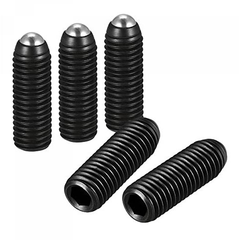 sourcing map 10Stk. Madenschraube mit Kugelkopf M12x40mm metrischer Federstahl Innensechskant