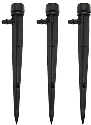 TRENTSNOOK Watering potted plants Watering pot lids 360 Degree Adjustable Dripper Garden Greenhouse Watering Irrigation System Sprinkler Suitable For 1/4 Inch Hose Connection 200 Pieces