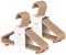 3 Sprouts - Ceintres pour Enfant - Ceintres Bébé - Cintres en Plastique Durable en Paille de blé pour Enfants et Tout-Petits – Cintres pour vêtements de bébé pour Placard – Lot de 30 - Brun