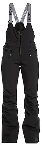 Roxy Summit - Technical Snow Bib Pants for Women - Funktionelle Schneelatzhose - Frauen - M - Schwarz.