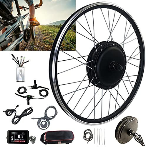 Kit de conversión de Bicicleta eléctrica con Motor de Cubo de 500W, 1000W, 1500W, Rueda Delantera de tracción Delantera 20 24 26 27,5 28 29 Pulgadas 700C, para Bicicleta eléctrica