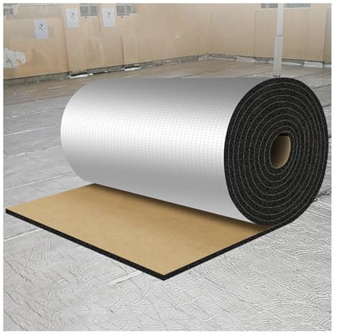 JUCCJUXIN Sonido De Papel De Aluminio For Exteriores, AlgodóN De Aislamiento AcúStico De Papel De Aluminio Autoadhesivo, Rollo De Aislamiento Reflector De Radiador (Color : 20MM(THK), Size : 8m²)