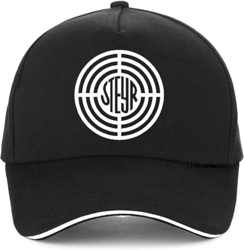 TICTJMRB Baseballkappe Hiphop Sonnenhut Mode Steyr Logo Baseball Cap Mann Sommer Outdoor Jagd Hut Unisex verstellbare Trucker Snapback Hüte Knochen Snapback Geburtstagsgeschenke