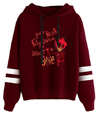 LKY STAR Herren Damen Hazbin Hotel Sweatshirt Anime Cosplay Hoody Charlie Morningstar Vaggie Pullover Casual Langarm Jacket