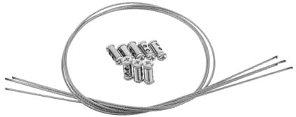 Hemobllo Edelstahl Bilderrahmen Aufhängeset 0,5m Verzinkter Stahldraht Für Bilder Gepäck Dekoration Installieren 2 Haken Inklusive