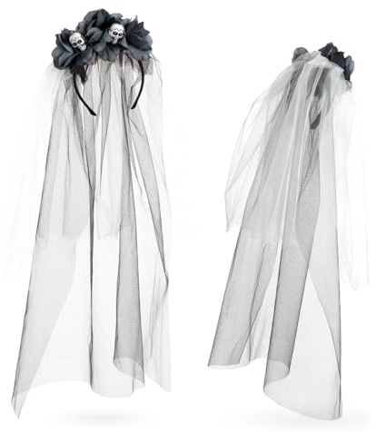 FRIES Haarreif Día de los Muertos – Eleganz und Mystik in Schwarz