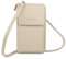 Kleine Damen Umhängetasche Cross-Body Handtasche mit vielen Fächern, Geldbörse Portemonnaie mit Rundum-Reißverschluss, Handytasche Tasche