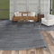 Vinylboden in Holzoptik – PVC Bodenbelag Rolle, Bodenfliesen mit Klebeband, Wiederverwendbar, Wasserfest, Ohne Kleber Fliesenoptik Bodenmatte für Wohnbereich, Kellergeschoss 100x300cm Grau