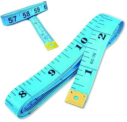 PARENCE.- Schneidermaßband/Maßband für Schneider Doppelseitige Beschriftung - 150cm, 60 Zoll, zufällige Farbe (Rosa, Blau, Grün, Gelb, Weiß)