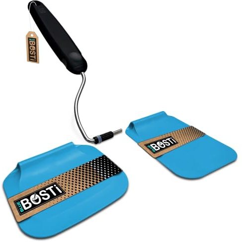 Blue Bosti Adjustable Angle Spatula PPSU Material – Flexible Cooking Egg Flipper & Fish Spatula for Pancakes & Indoor Griddles – Swappable Heat-Resistant Thin Heads Spatula - Non-Stick Cookware Safe