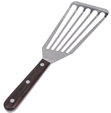 TOPPERFUN Spatule Barbecue pour Frit Spatule Ajourée Acier Inoxydable Pelle à Steak Et Design Creux pour Égoutter