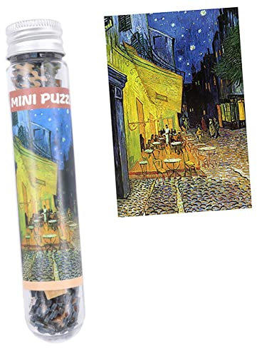BCOATH 150stücke Teiliges Mini-Puzzle Aus Papier Für Erwachsene Kreatives Edukatives Jigsaw Mit Kaffeeterrassen- Für Entspannung Und Unterhaltung Lagerfreundlich Im Reagenzglas