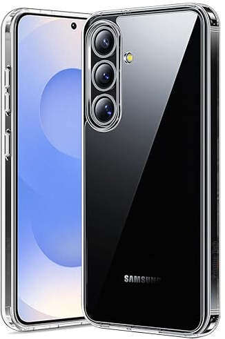 Crystal Clear for Samsung S25 Case [Never Yellow] [Military Grade Protection] Shockproof Protective Phone Case Transparent Thin Slim Cover for Samsung Galaxy S25 Case 6.2'' – Clear
