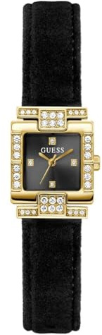 Guess Ladies Taylor Black 21mm Watch with Leather Strap & 3 Bar Water Protection - GW0923L2