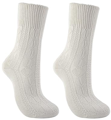 Adfuenom Trachtensocken Herren Damen Lang Kniestrümpfe im Zopfmuster,Oktoberfest Socken Trachtenstrümpfe Traditionelle Socken,Trachten Strick-Socken Lederhosensocken für Oktoberfest Outfits