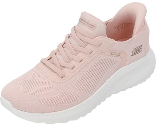 Skechers Damen Bobs Squad Chaos Current Muse Turnschuhe, Light Pink Textile, 43 EU