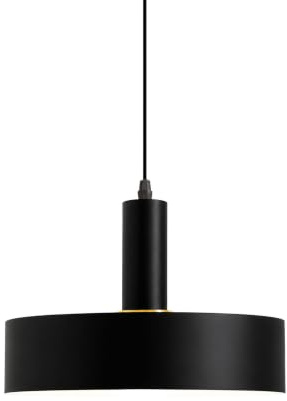 HJXDtech ⌀30cm Pendelleuchte Esstisch, Moderne Hängelampe aus Metall in Schwarz, Höhenverstellbar Hängende Deckenlampe für Küchen, Esszimmer, Wohnzimmer & Café, E27-Fassung