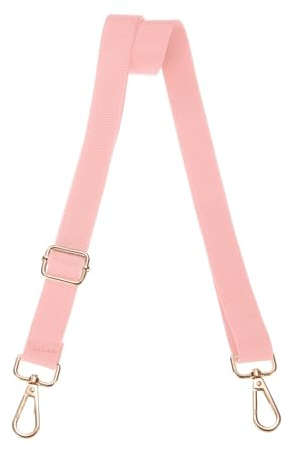 QUARKZMAN Schultergurt 2.5cm B 75-145cm L, Pink Light Gold Schnalle | Taschengurte zum Wechseln Verstellbarer Crossbody Taschenriemen Umhängetasche Gurt Ersatz Schulterriemen für Taschen