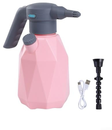 Electric Watering Pot with 360 Degree Adjustable Nozzle for Efficient Plant Watering and Household Cleaning (1.5L)
