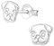 Laimons Mädchen Kids Kinder-Ohrstecker Ohrringe Kinderschmuck Hund Dogge matt glanz Mops 7mm Sterling Silber 925