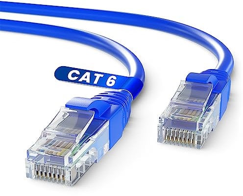 Mr. Tronic 30m Ethernet Netzwerkkabel, Cat 6 LAN Netzwerkkabel mit RJ45 Anschlüssen für schnelle & zuverlässige Internetverbindung, AWG24-Patchkabel | 1Gbps UTP Cat6 CCA Patchkabel (30 Meter, Blau)