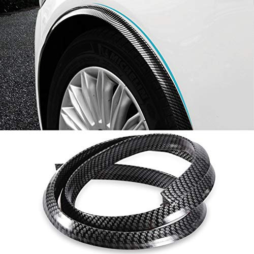 Passaruota Universali Auto, Parafanghi Universali, Parafango Bordo Auto, Parafanghi in Fibra Di Carbonio Flares Car Wheel Arch Sopracciglia Proteggi Pad Antigraffio Pad Antigraffio Parti E Accessori