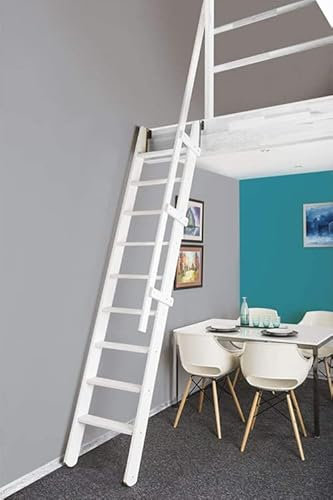 Scala per soppalco chiudibile - Larghezza 55cm - Bianca (RAL 9003)