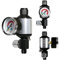 LE LEMATEC Compressed Air Filter Regulator Compressor Filter Oil Water Separator Regulator Combo with Gauge. AI303-R1
