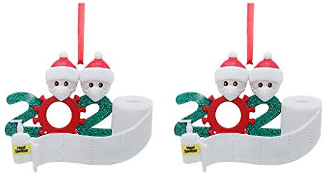 carol -1 2PC Personalized Survived Family Ornament 2020 Christbaumschmuck Weihnachten Anhänger Dekohänger Weihnachts Anhänger Weihnachtsanhänger Deko Weihnachtlicher Baumschmuck Weihnachts Geschenk