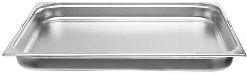 GN Behälter 2/1 Edelstahl - Höhe 65 mm - mit Griffe - geeignet für Chafing Dish, Bain Marie, Saladette